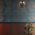 Damask Velvet Wall Panelling