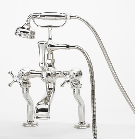 KN1820X MOUNTED BATH SHOWER MIXER CRYSTAL CROSS HANDLE