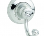 KN6010 SINGLE ROBE HOOK CRYSTAL DECOR