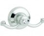 KN6020 DOUBLE ROBE HOOK CRYSTAL DECOR KN6020 DOUBLE ROBE HOOK CRYSTAL DECOR