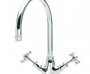 KN3010X MONOBLOC MIXER CRYSTAL CROSS HANDLE