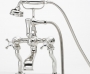 KN1820X MOUNTED BATH SHOWER MIXER CRYSTAL CROSS HANDLE